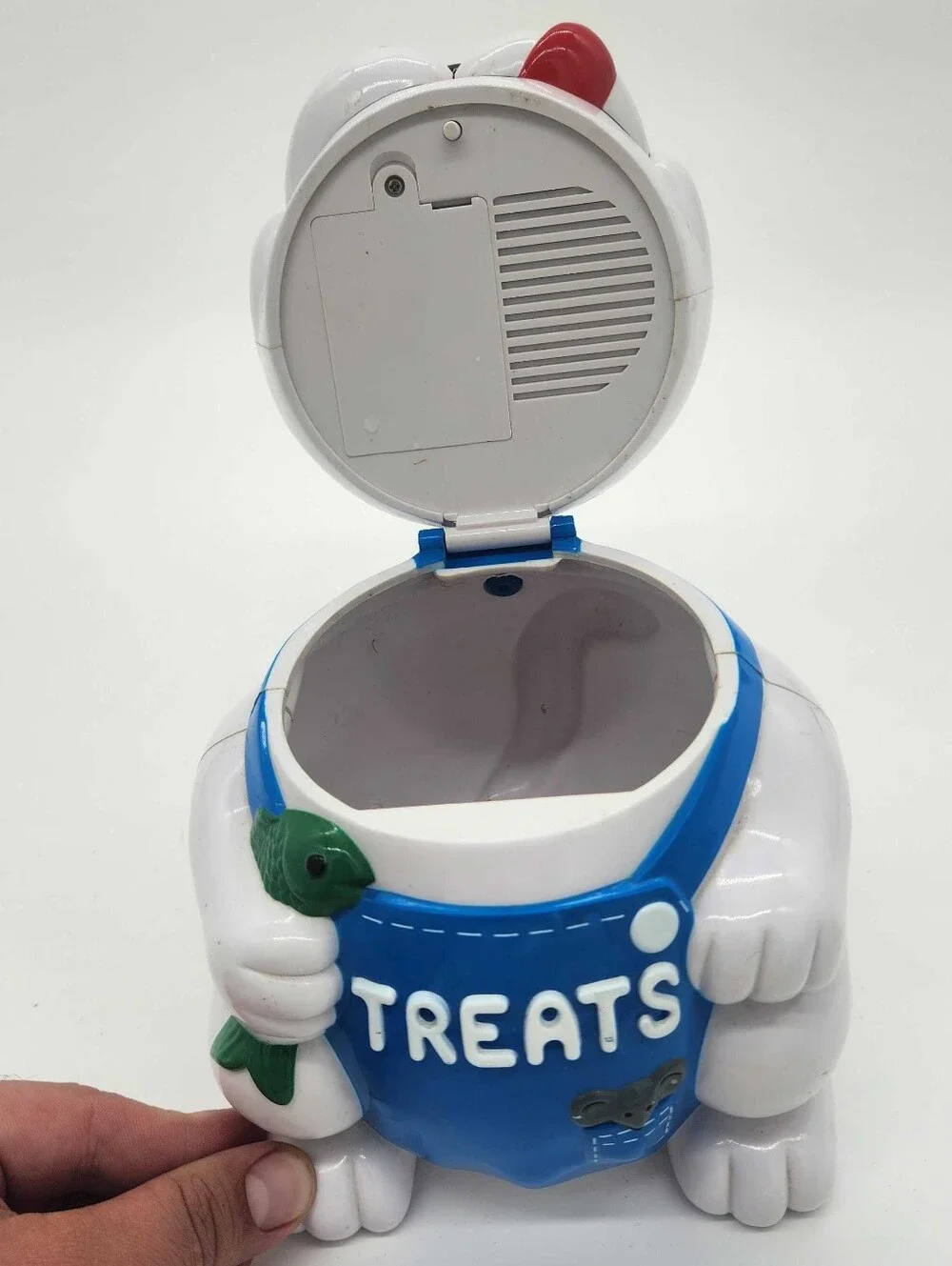 Fun-Damental Singing Cat Treat Jar Works Vintage